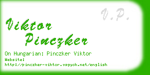 viktor pinczker business card